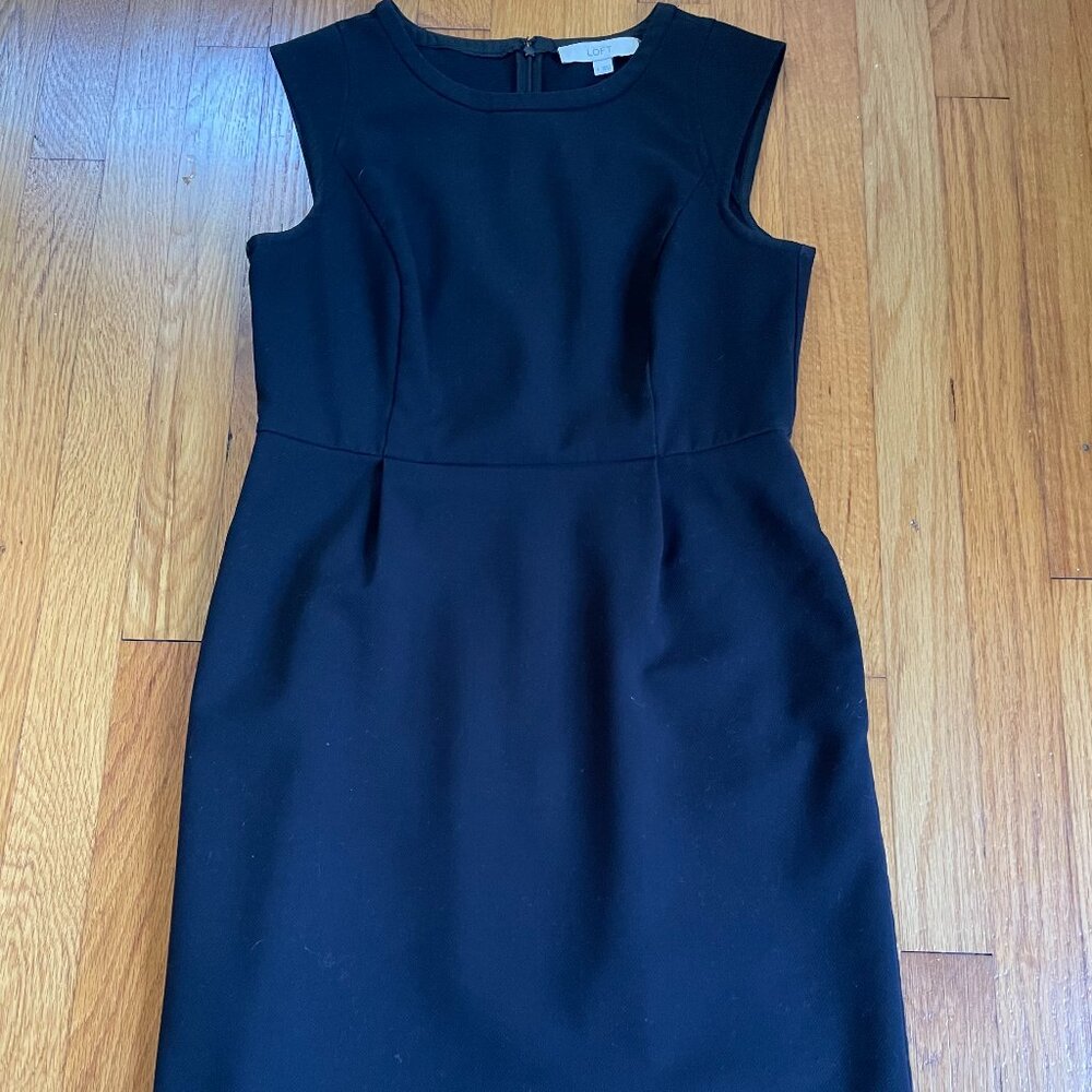 LOFT Black A-Line Dress